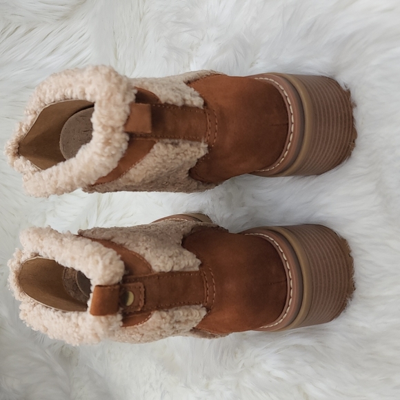 Naturalizer Jett Ankle Booties Winter Boots Tawny Brown - Picture 11 of 16